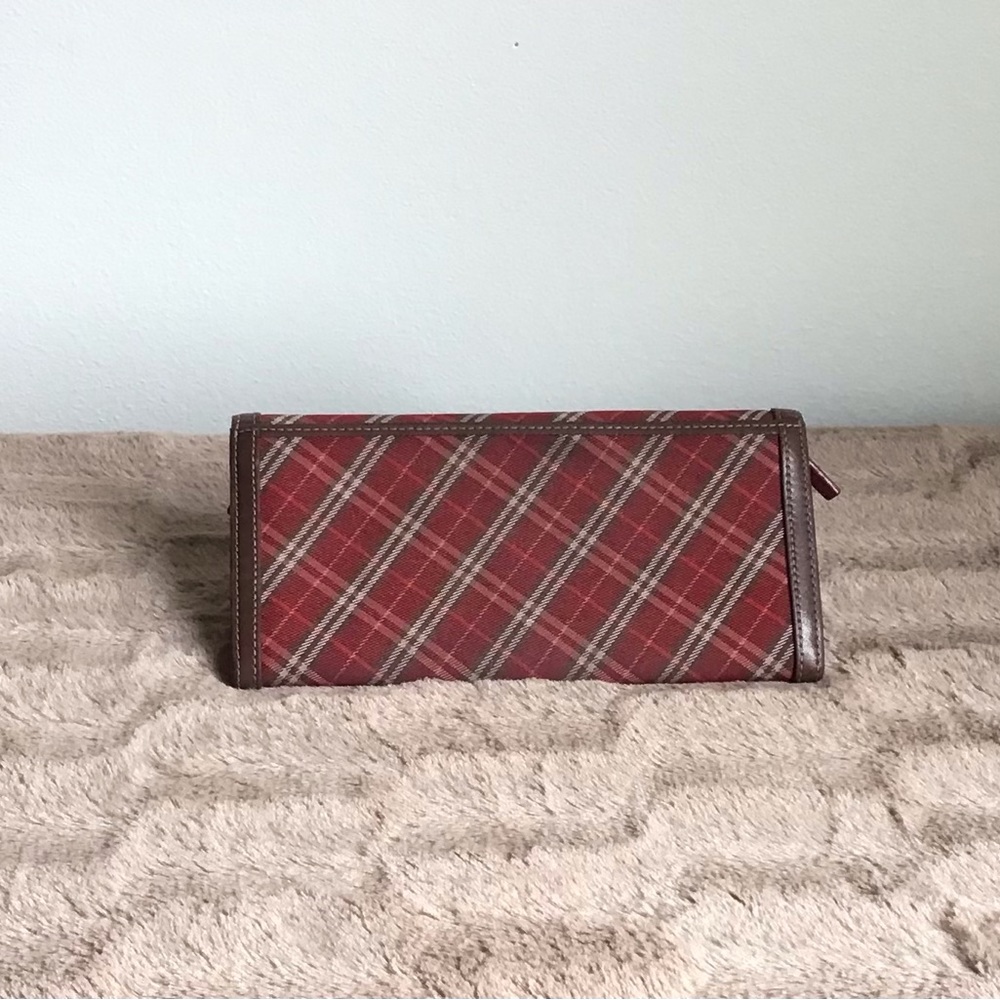 Burberry Red Plaid Wallet (Rare) - Picture 2 of 9